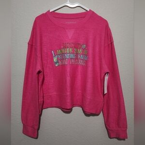 NWT Hot Pink Pullover Sweater Size Large